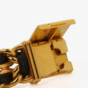 Chanel Stainless Steel Lambskin 20mm Chain Premiere Quartz Watch Gold M