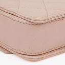 Chanel Light Pink Quilted Lambskin Flap Bag Champaigne Gold - Tone Hardware