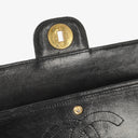 Chanel Medium Classic Vintage Double Flap Bag Black Quilted Lambskin 24K Gold-Plated Hardware