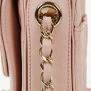 Chanel Light Pink Quilted Lambskin Flap Bag Champaigne Gold - Tone Hardware