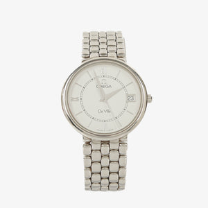 Montre Quartz Classique Omega De Ville en Acier Inoxydable 34mm
