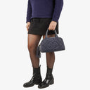 Chanel Timeless CC Medium Bowler Bag Navy Quilted Caviar Gold-Tone Hardware