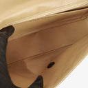 Chanel Single Flap Bag Beige Quilted Lambskin With Black Hardware