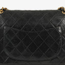 Chanel Medium Classic Vintage Double Flap Bag Black Quilted Lambskin 24K Gold-Plated Hardware