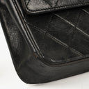 Chanel Medium Classic Vintage Double Flap Bag Black Quilted Lambskin 24K Gold-Plated Hardware