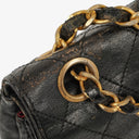 Chanel Medium Classic Vintage Double Flap Bag Black Quilted Lambskin 24K Gold-Plated Hardware