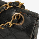 Chanel Medium Classic Vintage Double Flap Bag Black Quilted Lambskin 24K Gold-Plated Hardware