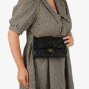 Chanel Vintage Classic Double Flap Bag in Quilted Black Lambskin with 24K Gold-Plated Hardware