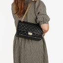 Chanel 2.55 Reissue Black Aged Calfskin Double Flap Bag