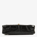 Chanel Jumbo CC Vertical Black Quilted Patent Leather Flap Bag 24K Gold-Plated Hardware