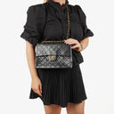 Chanel Medium Classic Vintage Double Flap Bag Black Quilted Lambskin 24K Gold-Plated Hardware