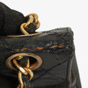 Chanel Medium Classic Vintage Double Flap Bag Black Quilted Lambskin 24K Gold-Plated Hardware
