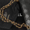 Chanel Medium Classic Vintage Double Flap Bag Black Quilted Lambskin 24K Gold-Plated Hardware