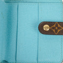 Louis Vuitton Blue Monogram Groom Limited Edition Compact Zippy Wallet
