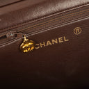 Chanel Classic Full Flap Bag Brown Quilted Lambskin 24K Gold-Plated Hardware