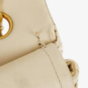 Sac Double Rabat Classique Moyen Vintage Chanel en Agneau Matelassé avec Ferrures Plaquées Or 24K
