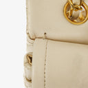 Sac Double Rabat Classique Moyen Vintage Chanel en Agneau Matelassé avec Ferrures Plaquées Or 24K