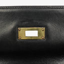 Hermes Vintage Kelly 32 Retourne In Black Box Calf With Gold Hardware