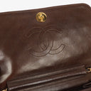 Chanel Classic Full Flap Bag Brown Quilted Lambskin 24K Gold-Plated Hardware