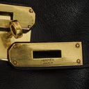 Hermes Vintage Kelly 32 Retourne In Black Box Calf With Gold Hardware