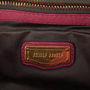 Miu Miu Peonia Vitello Lux Satchel Bow Bag