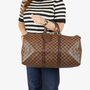 Louis Vuitton Keepall 50 Damier Ebene Travel Bag