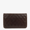 Chanel Classic Full Flap Bag Brown Quilted Lambskin 24K Gold-Plated Hardware