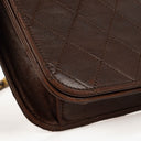 Chanel Classic Full Flap Bag Brown Quilted Lambskin 24K Gold-Plated Hardware