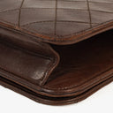 Chanel Classic Full Flap Bag Brown Quilted Lambskin 24K Gold-Plated Hardware