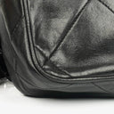 Chanel Vintage CC Black Quilted Lambskin Camera Tassel Bag