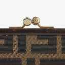 Fendi Zucca Kiss-Lock Coin Purse