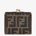 Fendi Zucca Kiss-Lock Coin Purse