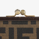 Fendi Zucca Kiss-Lock Coin Purse