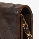 Chanel Classic Full Flap Bag Brown Quilted Lambskin 24K Gold-Plated Hardware