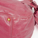 Miu Miu Peonia Vitello Lux Satchel Bow Bag