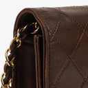 Chanel Classic Full Flap Bag Brown Quilted Lambskin 24K Gold-Plated Hardware