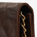 Chanel Classic Full Flap Bag Brown Quilted Lambskin 24K Gold-Plated Hardware