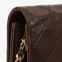 Chanel Classic Full Flap Bag Brown Quilted Lambskin 24K Gold-Plated Hardware