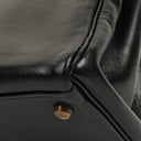 Hermes Vintage Kelly 32 Retourne In Black Box Calf With Gold Hardware
