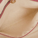Gucci Heart Bit Fresia Rose Charm Metallic Soft Guccissima Large Top Handle Tote