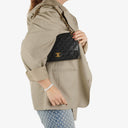 Chanel Medium Classic Vintage Double Flap Bag Black Quilted Lambskin 24K Gold-Plated Hardware