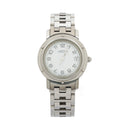 Hermes Clipper Quartz Watch Stainless Steel