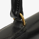 Hermes Vintage Kelly 32 Retourne In Black Box Calf With Gold Hardware
