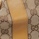 Gucci Monogram GG Canvas and Leather Hobo Shoulder Bag