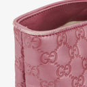 Gucci Heart Bit Fresia Rose Charm Metallic Soft Guccissima Large Top Handle Tote