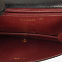 Chanel Klassische Full Flap Tasche Schwarzes Steppleder 24K Vergoldete Beschläge