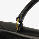 Hermes Vintage Kelly 32 Retourne In Black Box Calf With Gold Hardware