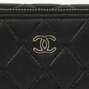 Chanel Black Lambskin Quilted Wallet