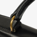 Hermes Vintage Kelly 32 Retourne In Black Box Calf With Gold Hardware