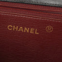 Chanel Klassische Full Flap Tasche Schwarzes Steppleder 24K Vergoldete Beschläge